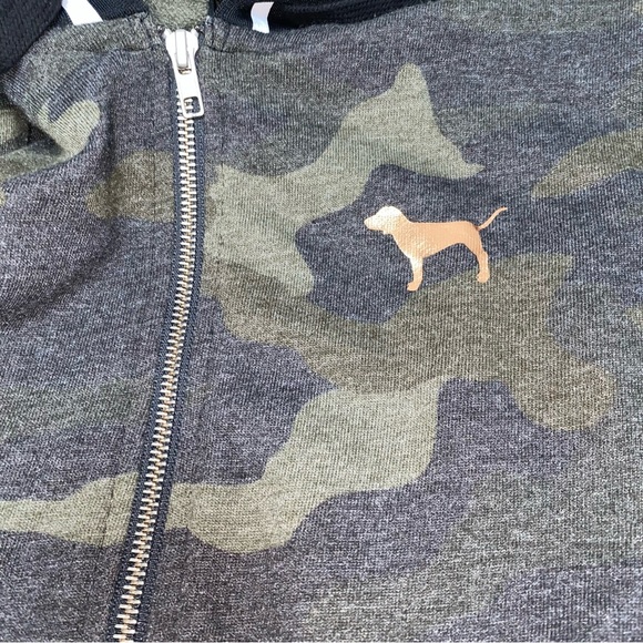 NWOT VS Pink Camo Hoodie with Rose Gold Sequins - Picture 15 of 16